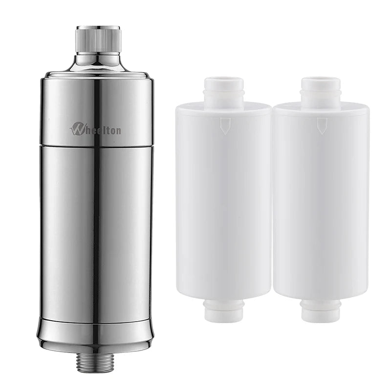 Wheelton Household Shower Water Filter - Filter Water Reduces Chlorine Heavy Metal Sediment Improves Dry Itchy Skin & Hairloss Quick Pick Grocers